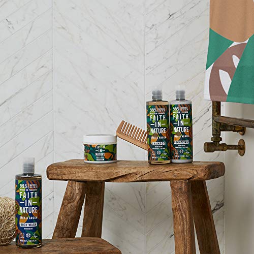 Faith In Nature Natural Shea & Argan Hair Mask, Nourishing, Vegan & Cruelty Free, No SLS or Parabens, For Dry to Very Dry Hair, 300ml