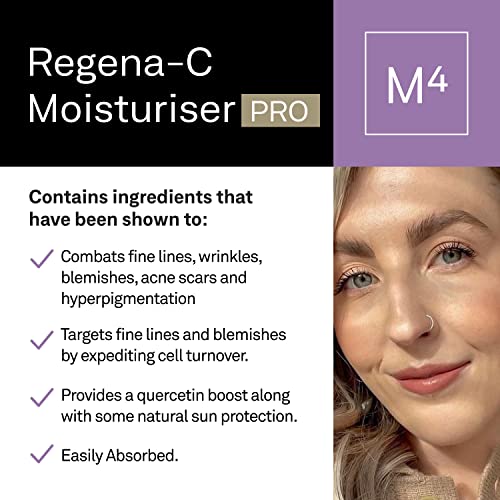 facetheory Regena-C Moisturiser M4 Pro - Retinol Cream, Anti Wrinkle Face Cream, Hyaluronic Acid, Vitamin E, Vegan and Cruelty-Free, Made in the