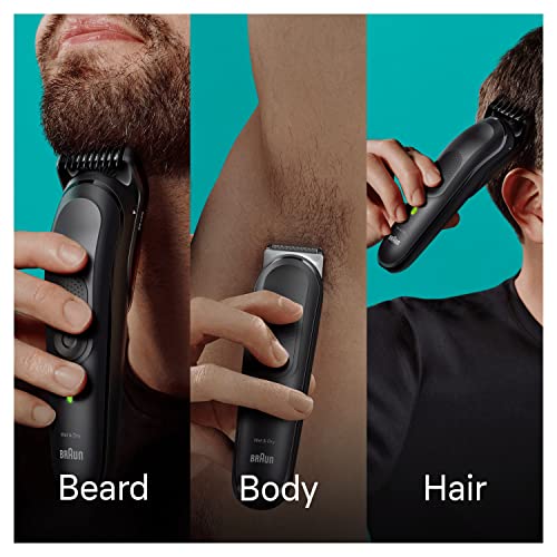 Braun 16-in-1 All-in-One Style Kit Series 7, Male Grooming Kit With Beard Trimmer, Hair Clippers, Precision Trimmer & Gillette Razor, Gifts for M