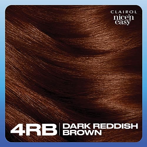 Clairol Nice'n Easy Crème, Natural Looking Oil Infused Permanent Hair Dye, 4RB Dark Reddish Brown