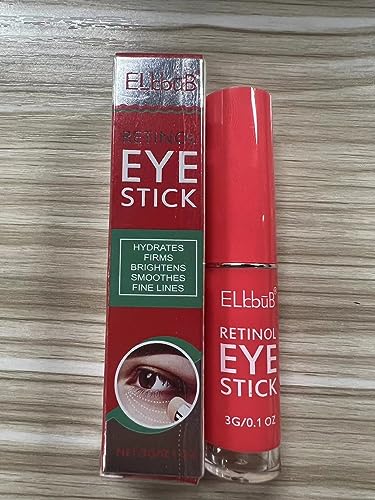 ELBBUB Retinol Eye Stick - Anti Wrinkle Eye Cream for Puffy Eyes, Dark Circles, Eye Bags, Crows Feet, Wrinkles, Reduces Wrinkles Saggy Skin Puffy