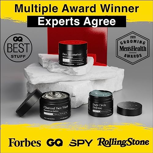 Lumin Men’s No-Nonsense Charcoal Cleanser/FaceWash (1.7oz.): Unclog Pores of Oil, Dirt and Pollution - Experience a Smooth and Fresh Face-Korean