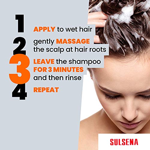 Selenium Sulphide Anti Dandruff Shampoo for Men and Women - Active Selenium Formula - Deep Sulfide Cleansing Nourishing Dandruff Shampoo to Relie