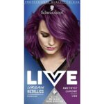 Schwarzkopf LIVE Urban Metallics Vibrant, Long Lasting, Permanent Purple Hair Dye, Infused with Coconut Oil for Shiny Hair, Amethyst Chrome U69
