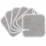 Vivote Microfibre Face Cloth, Facial Cleaning Cloth, Reusable Face Flannel Baby Wash Cloth, Soft Makeup Remover Cloths For Skin Face Care 20x20cm