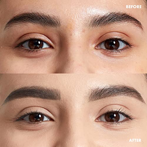 NYX Professional Makeup Precision Brow Pencil, Dual Ended with Flat Tip Pencil and Spoolie Brush, Vegan Formula, Shade: Ash Brown