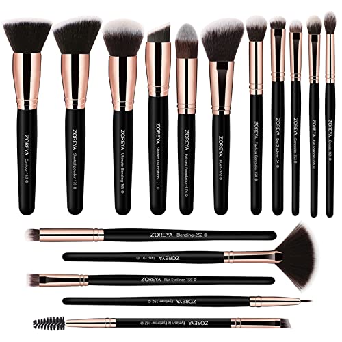 Makeup Brushes Zoreya Makeup Brush Set Premium Foundation Brush Kabuki Brush With Soft and Cruelty-Free Synthetic,for Cosmetics Foundation Concea