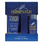 Feather & Down Straight to Sleep Gift Set (50ml Pillow Spray & 50ml Body Lotion) - The perfect sleep duo, infused with lavender & chamomile essen