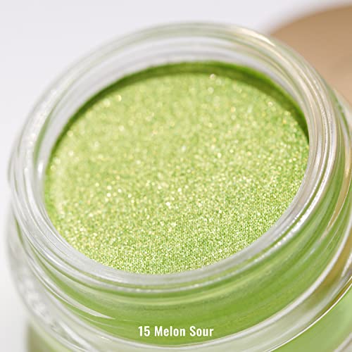 Oulac Shiny Light Blue Cream Eyeshadow, Can Be Used as Highlighter and Eyeshadow, Glitter Eyeshadow with Creamy Texture, Waterproof, Large Capaci