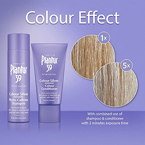 Plantur 39 Purple Shampoo and Conditioner Set | Enhanced Silver Sheen for Bleached and Grey Hair | Prevents and Reduces Hair Loss and Supports Ha