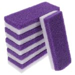 Healifty 6pcs Pumice Stone Feet Hard Skin Callus Remover Scrubber Pedicure Exfoliator Block Foot Care Tool Kit (Purple)