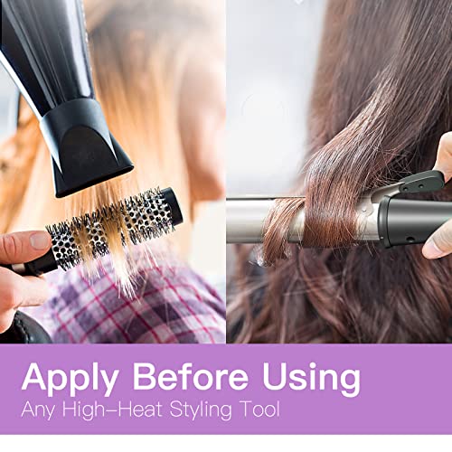 Lanvier Heat Protection Spray for Hair 200ml, Hair Heat Protection Spray Protect Hair up to 230 C from Flat Iron, Curling Iron & Hair Blow Dryer,