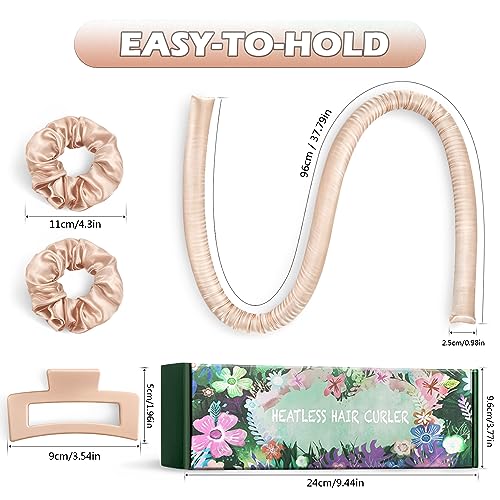 Heatless Curlers headband, High Resilience Sponge Heatless Curls DIY Long Hair Styling Tools, No Heat Silk Curling Ribbon, Heatless Curelrs Suita