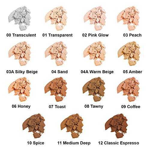 Beauty Forever Matte Pressed Powder, Oil Free & Lightweight, 8gms (01 TRANSPARENT)