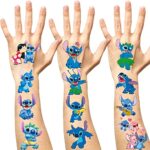 Lilo & Stitch Temporary Tatttoos for kids(8sheets) Lilo & Stitch Birthday Party Supplies Favors Cute Fake Tattoos