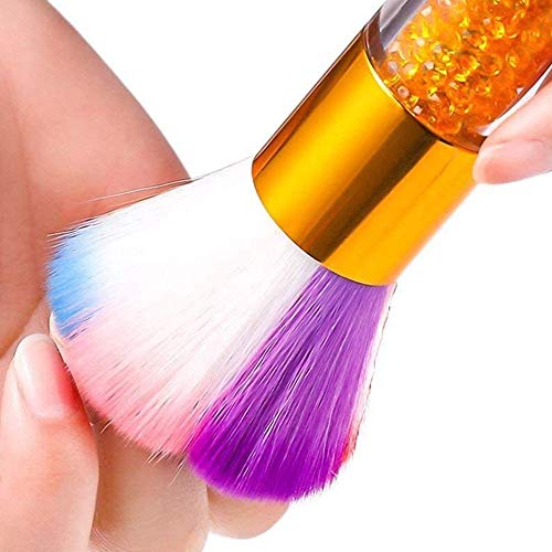 Nail Dust Cleaner, Nail Dust Brush Nail Soft Dust Cleaner Cleaning Brush Acrylic UV Gel Powder Removal Manicure Tool Nail Art Supplies for Acryli