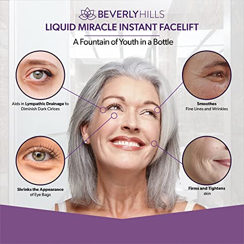 Beverly Hills Instant Facelift - Reduce Fine Lines and Remove Puffiness in 90 Seconds Rapid Reduction of Wrinkles, Instant Lift Eye Serum 30ml /
