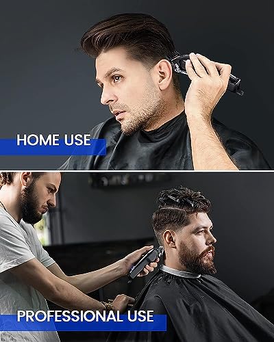GLAKER Hair Clippers for Men - Cordless Professional Barber Clipper Hair Cutting Kit with 15 Guide Combs for Haircut, Trimming & Grooming