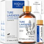 HIQILI Lavender Essential Oils for Sleep 100ml, 100% Pure Undiluted Premium Therapeutic Grade Oil for Aromatherapy Diffuser, Skin Care, Massage,