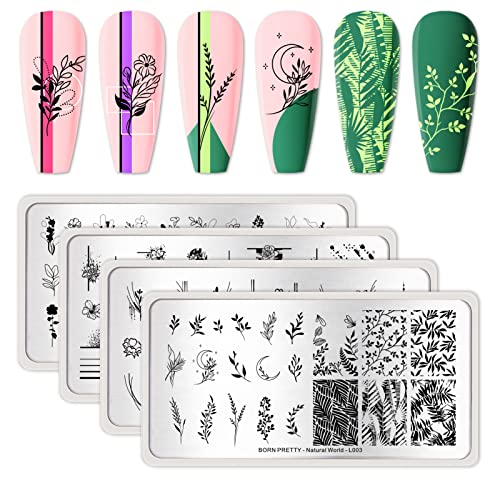 Born Pretty Nail Stamping Polish Spring Summer Fingernail Stamp Polish Set Manicure Print Nail Polish for Stamping Plates 12 Colors Bulk Nail Pol