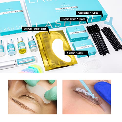 AYASAL Eyelash Perm Kit, Long-Lasting Curl, Home & Professional Use, Lash Lift Kit & Safe Perming Wave, Semi-Permanent Curling, Professional Qual