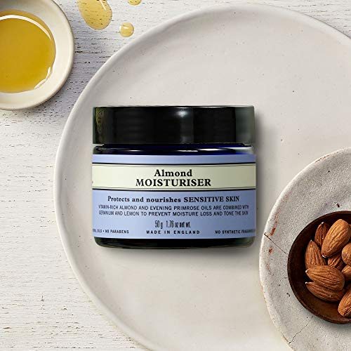 Neal's Yard Remedies Almond Moisturiser | Rich in Vitamins to Tone, Balance & Protect Skin | 50 g