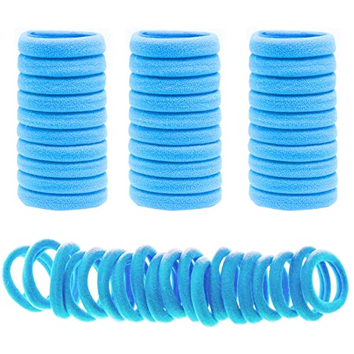 ILamourCar Hair Bobbles for Women, 50 Pack Soft Hair Ties No Damage, Seamless Hair Bands for Thick Curly Hair, Strong Elastic Ponytail Holders Ha