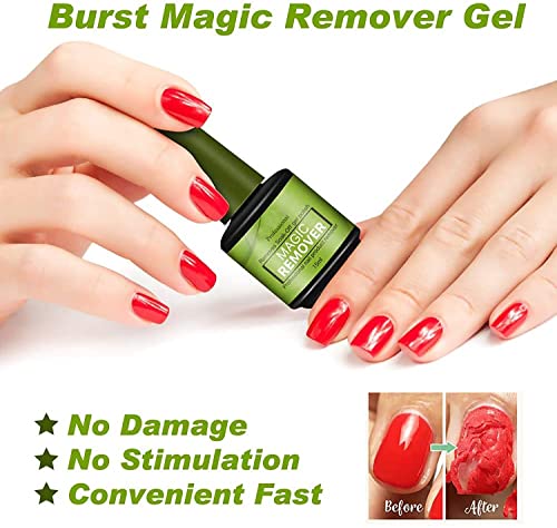 Gel Polish Remover, 2 Pack Gel Nail Polish Remover - Remove Gel Nail Polish - Quick & Easy Gel Polish Remover - Easily & Quickly, Don't Hurt Your