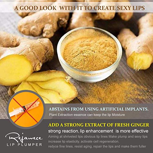 Lip Plumper Lip Gloss by Rejawece - Lip Plumping Balm Plumper Device Lipstick Treatment - Clear Lip Plump Gloss - Enhancer for Fuller & Hydrated