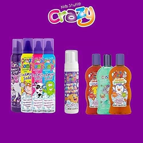 Kids Stuff Crazy Soap Strawberry Frothy Hair & Body Wash | Dermatologically Tested | Kids Body Wash | Mild & Gentle | Vegan | Cruelty Free | 200m