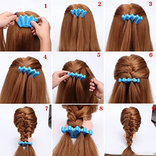 Jingxinxin Hair Styling Set, 20 Pcs DIY Women Hair Accessories Braid,Girls Hairstyle Maker Tool, Hairpin Holding Magic Braiding Twist Curler Tool