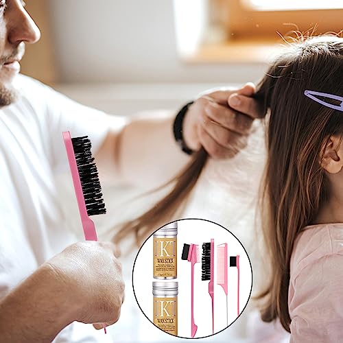 2Pcs Hair Wax Stick with Hair Comb Set,Styling Wax for Smooth Wigs,Edge Control Stick Anti-Frizz Non-greasy,Unisex Hair Pomade Stick for Flyaways