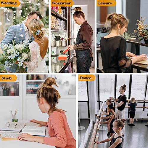 Cehony U Shaped Hair Pins, 200 Count Buns Waved U-shaped Hair Pins for Updos with Box for Women Lady Girls Bobby Pins French Historical Hair Pin