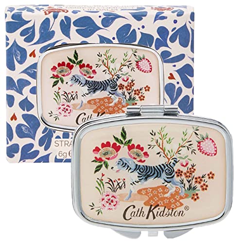 Cath Kidston The Garden Path Mirror Compact Lip Balm | Help Lips Feel Soft | Enriched With Essential Oils | Cruelty Free & Vegan Friendly | 6g