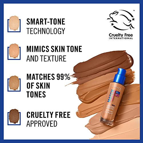 Rimmel London Match Perfection Liquid Foundation - 200 Soft Beige, 30ml