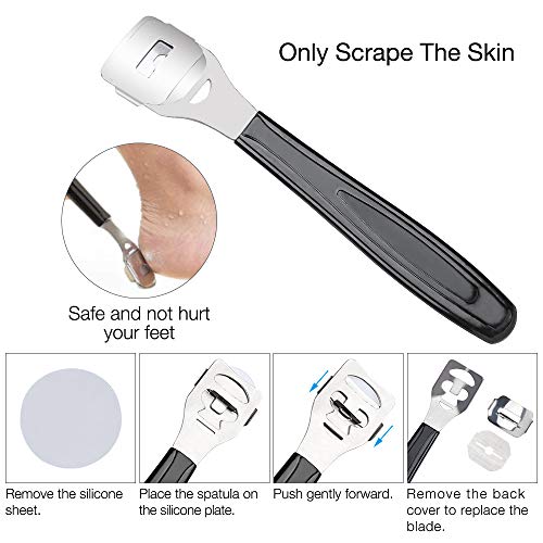 Professional Pedicure Kit, Gobesty Stainless Steel Foot File Pedicure and Manicure Set Pedicure Nail Clipper Hard Skin Remover Foot Care Kit for