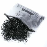 ILamourCar Black Elastic Hair Bands, 500 Pcs Hair Elastics, Rubber Bands For Hair with 10 Colorful Hair Grips, Small Hair Bands for Kids Hair, Br