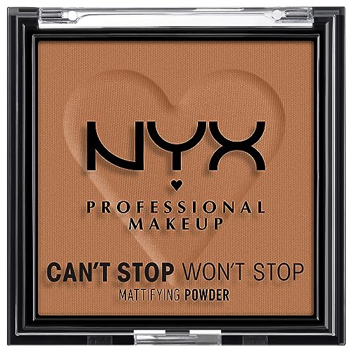 NYX Professional Makeup Can't Stop Won't Stop Mattifying Powder, Matte Finish, Light