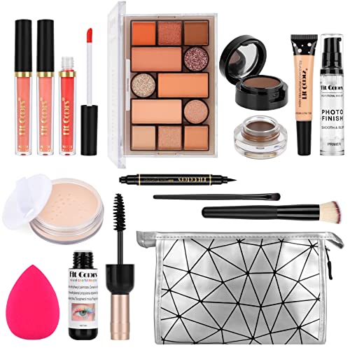 Professional All in one Makeup Set, Fenshine Cosmetic Make Up Starter Kit With Storage Bag Portable Travel Make Up Palette Eyeshadow Foundation L