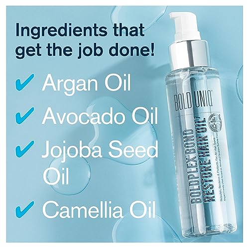 Boldplex 7 Hair Oil for Dry & Damaged Hair - Adds Shine, Strengthens, Smooths Split Ends & Frizz, Moisturises & Nourishes. Weightless Hair Treatm