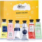 Shea Butter Hand Cream Set- Body & Earth Love Pack of 6 Advanced Repair Hand Cream for Rough&Dry Hands, Non-greasy 6 Plant Fragrances, Birthday G