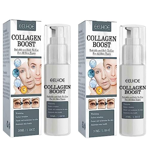 EELHOE Collagen Boost Anti Aging Serum, Anti-Aging Serum, Anti-Wrinkle Face Serum Fade Microgroove, Blemish Skin Corrector Serum, Dark Spot Corre