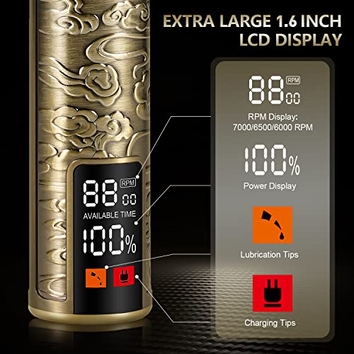 Beard Trimmer Men,Professional Hair Clippers for Men with 1.6" LCD Display,Cordless Rechargeable Hair Trimmer Shaver Set for Barbers and Home,USB
