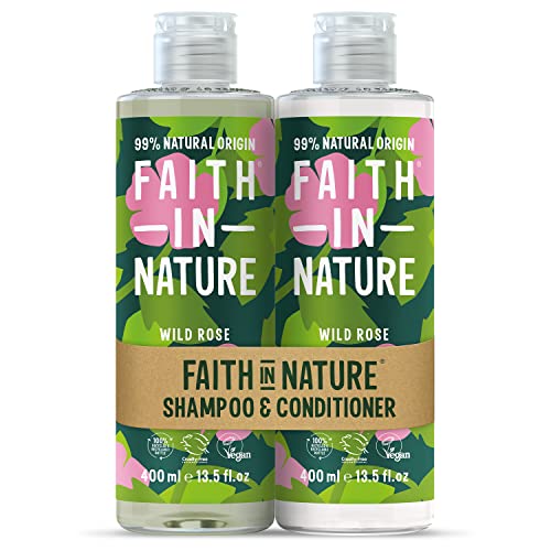 Faith In Nature Natural Grapefruit & Orange Shampoo and Conditioner Set, Invigorating, Vegan & Cruelty Free, No SLS or Parabens, For Normal to Oi