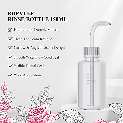 Eyelash Extension Shampoo, BREYLEE Eyelash Extension Cleanser Eyelash Extension Foam with Rinse Bottle+Brushes for Makeup Remover for Salon and H