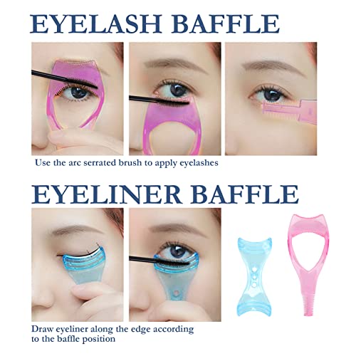 Makeup Eyelash Tool Mascara Applicator Eyelash Guard Guide Tool Eyeliner Baffle Eyelid Shield Silicone Mascara Stencil Cosmetic Under Eye Make up