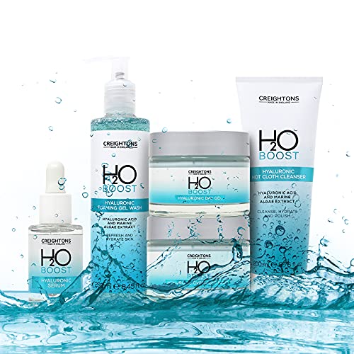 Creightons H2O Boost Hyaluronic Serum (25ml) - Instantly Boosts Hydration Levels and replenishes skin's appearance. Vegan Friendly. Cruelty Free.
