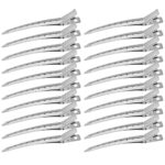 Pin Curl Clips 24 pcs, Silver Metal Hair Clips for Styling, Hair Sectioning Clips, Hairdressing Clips for Curls for Hair Extensions DIY Hair Acce