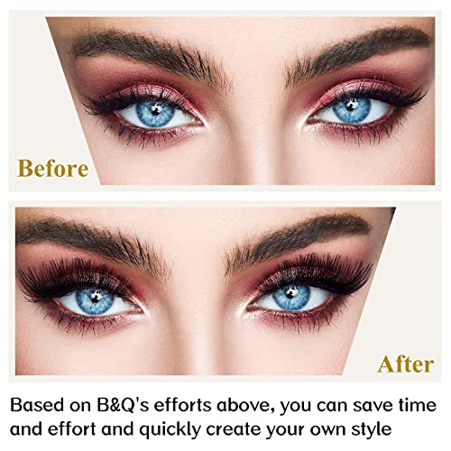 Lash Cluster B02 72 Clusters B&Q Lash Clusters C D Curl Individual Cluster Lashes Mega Volume Eyelash Clusters DIY Lash Extensions Soft Fluffy Cl