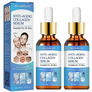 2 PCS Face Serum Anti-aging Serum for Face and Wrinkles Firming Lifting Skin Collagen Boost Serum
